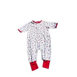 Small Steps Christmas Trees & Bears Pajamas Romper Sleepsuit Infant Baby 0-3M